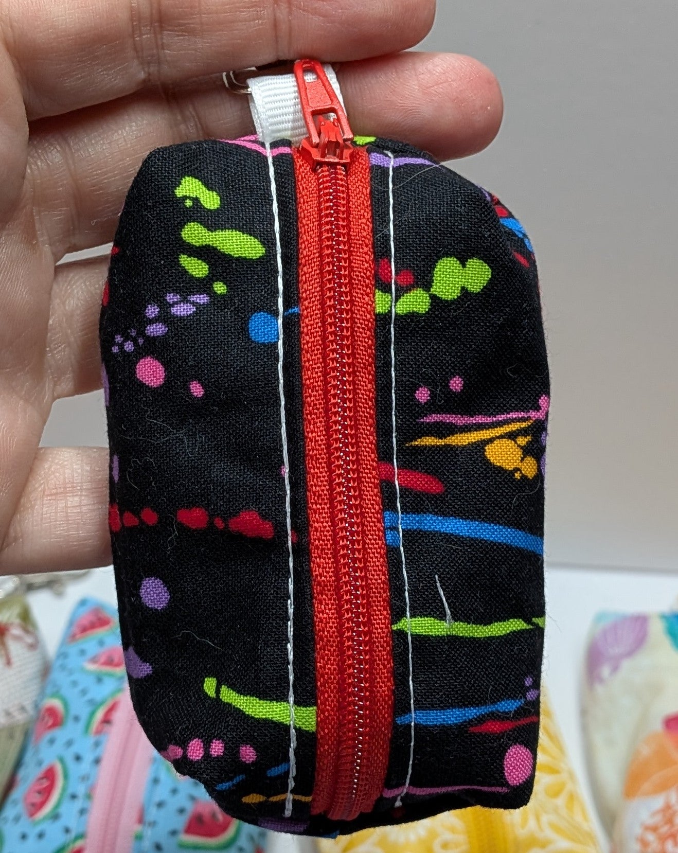 Itty Bitty Boxy Bag Keychain Clip