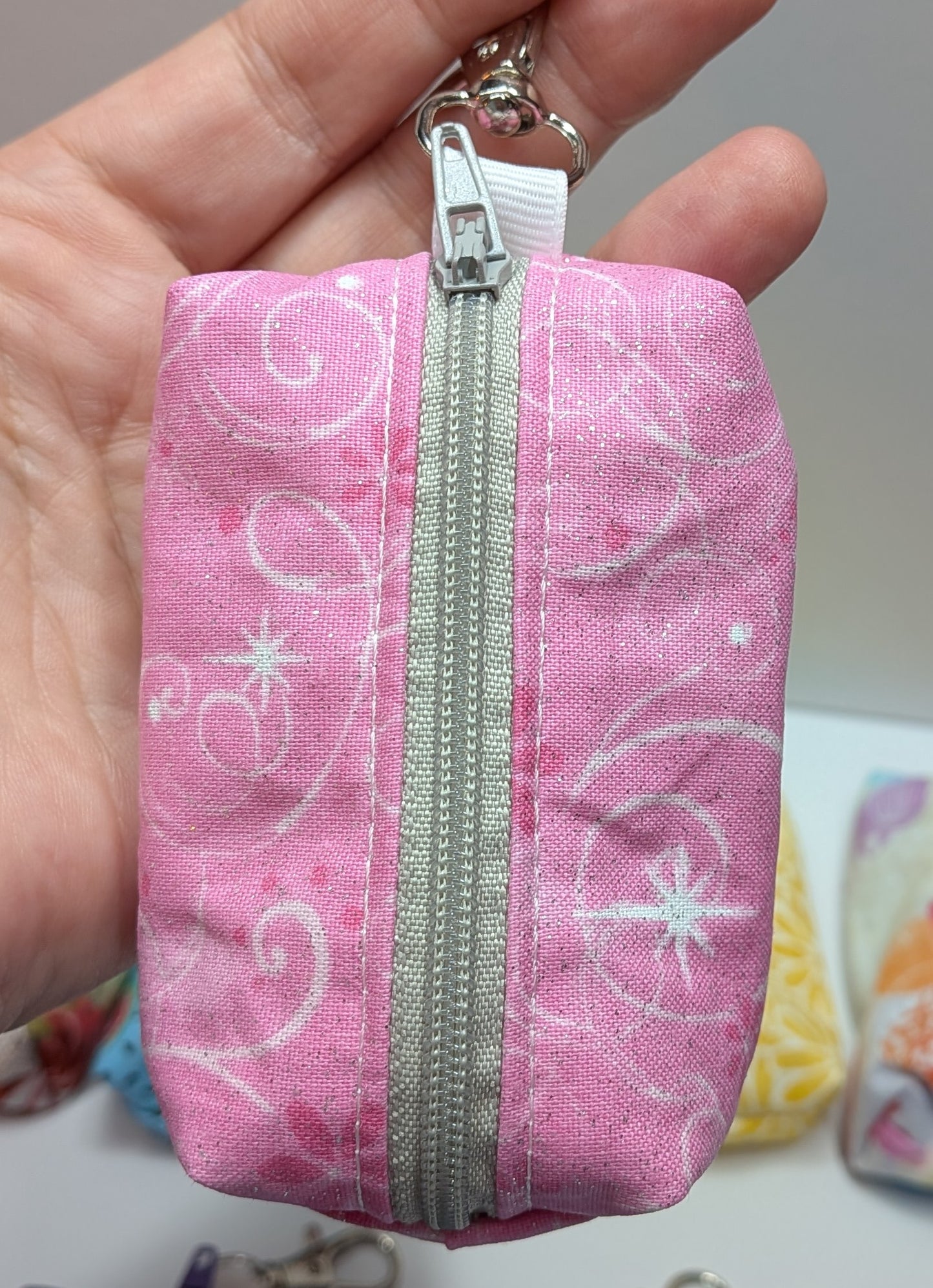 Itty Bitty Boxy Bag Keychain Clip