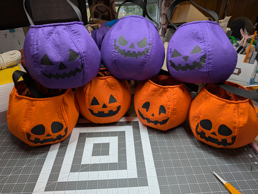 Purple Jack-O-Lantern Bag
