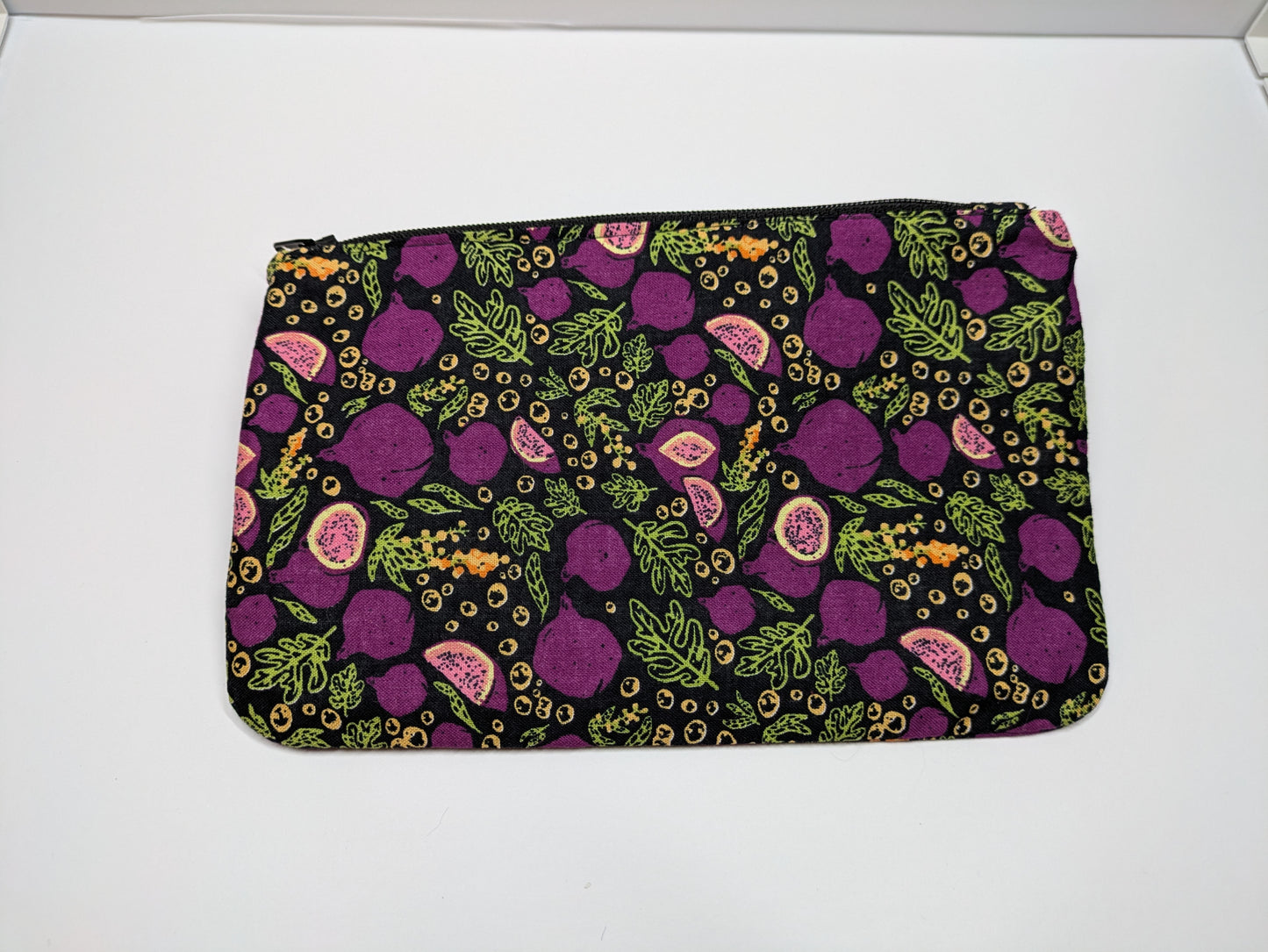 Zipper Pouch- Purple Fruit