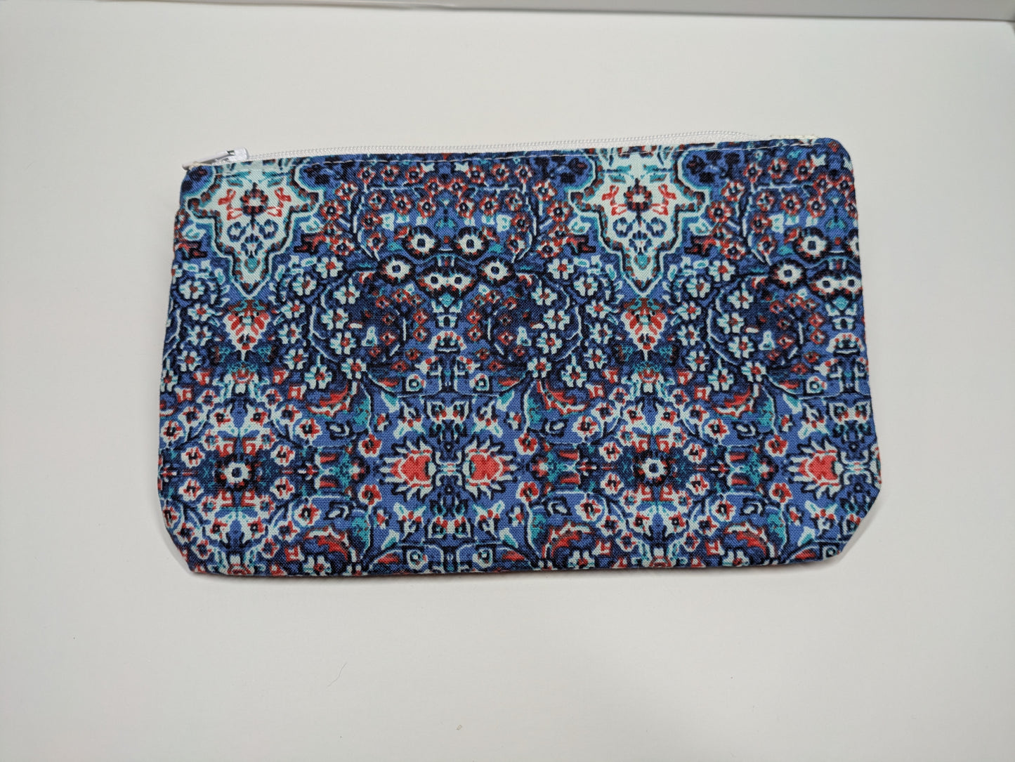 Zipper Pouch- Blue Pattern